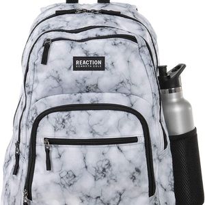 Kenneth Cole Reaction Marble White Backpack with laptop Pouch